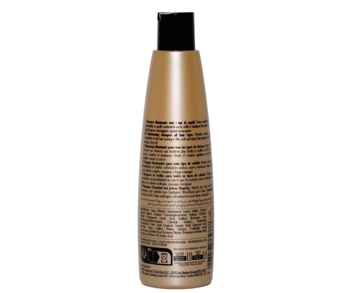 Fanola Oro therapy, Shampoo Illuminante Per Tutti I Tipi Di Capelli, 350ML