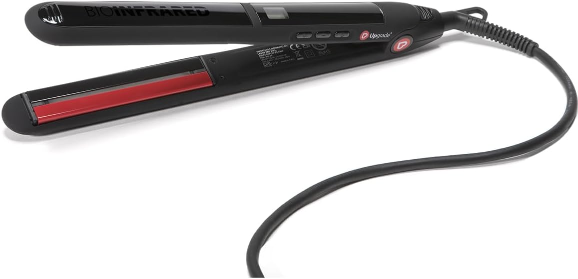 Piastra per Capelli Professionale Infrared - Slim - Con Elegante Design Nero - Piattini Stretti 