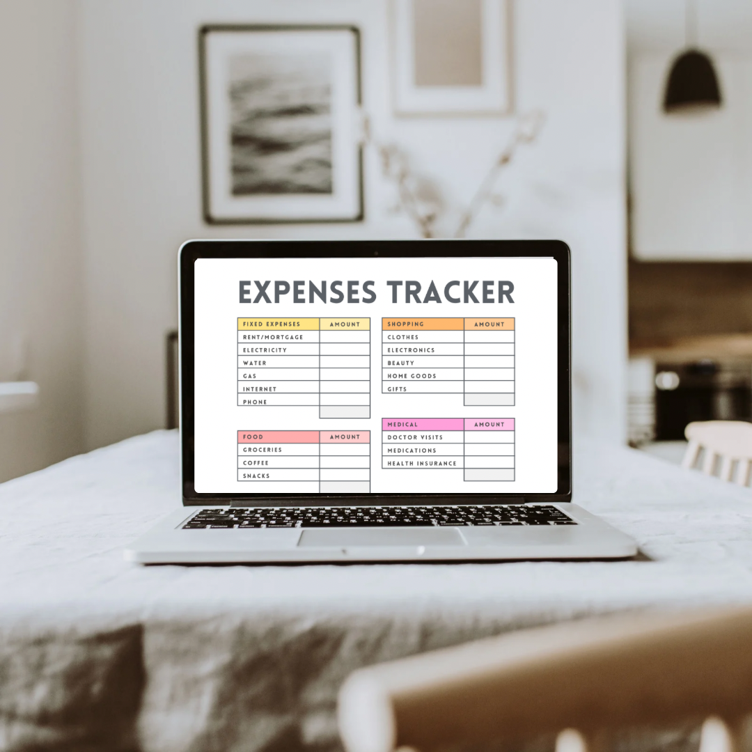 Digital Budget Planner PDF | Printable Finance Tracker, Meal Planner, Expense Sheet | 11 Page Monthly Organizer | US Letter