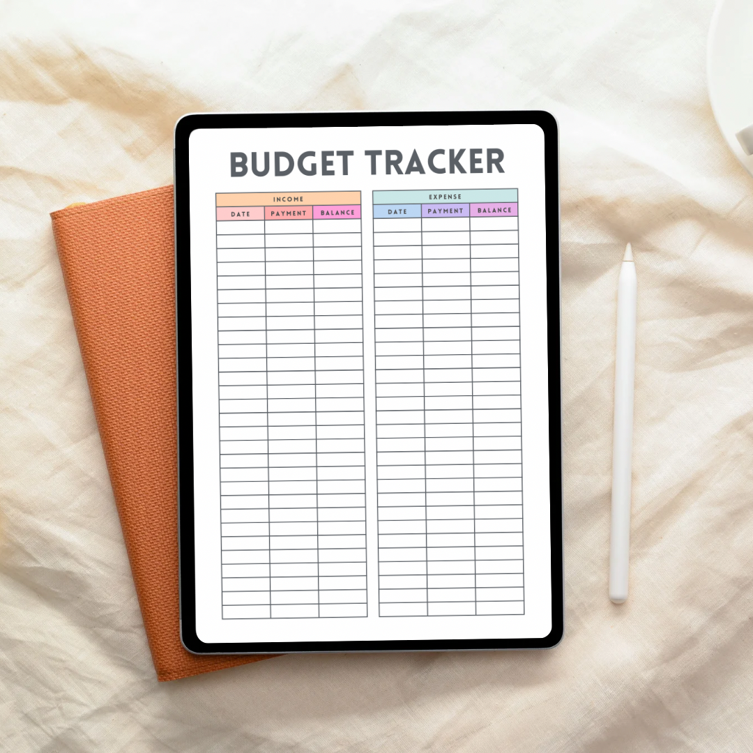 Digital Budget Planner PDF | Printable Finance Tracker, Meal Planner, Expense Sheet | 11 Page Monthly Organizer | US Letter
