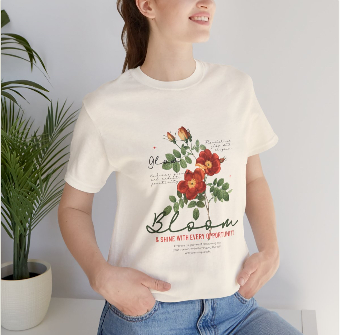 Floral Bloom Tee - Embrace New Opportunities, Comfortable Unisex Cotton Shirt, Spring Fashion, Gift for Nature Lovers, Inspirational [