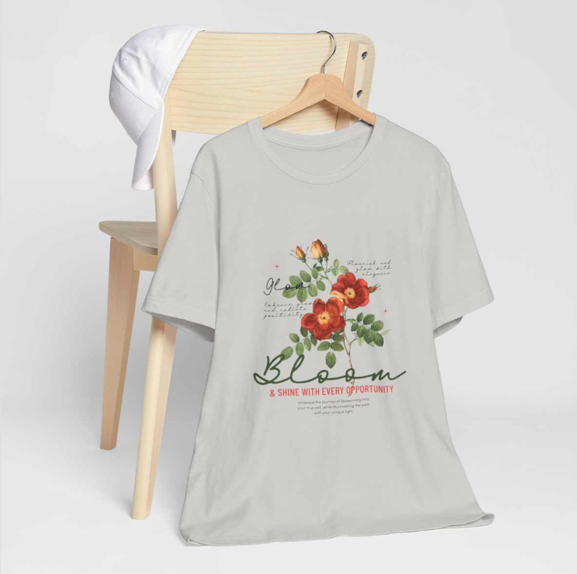 Floral Bloom Tee - Embrace New Opportunities, Comfortable Unisex Cotton Shirt, Spring Fashion, Gift for Nature Lovers, Inspirational [