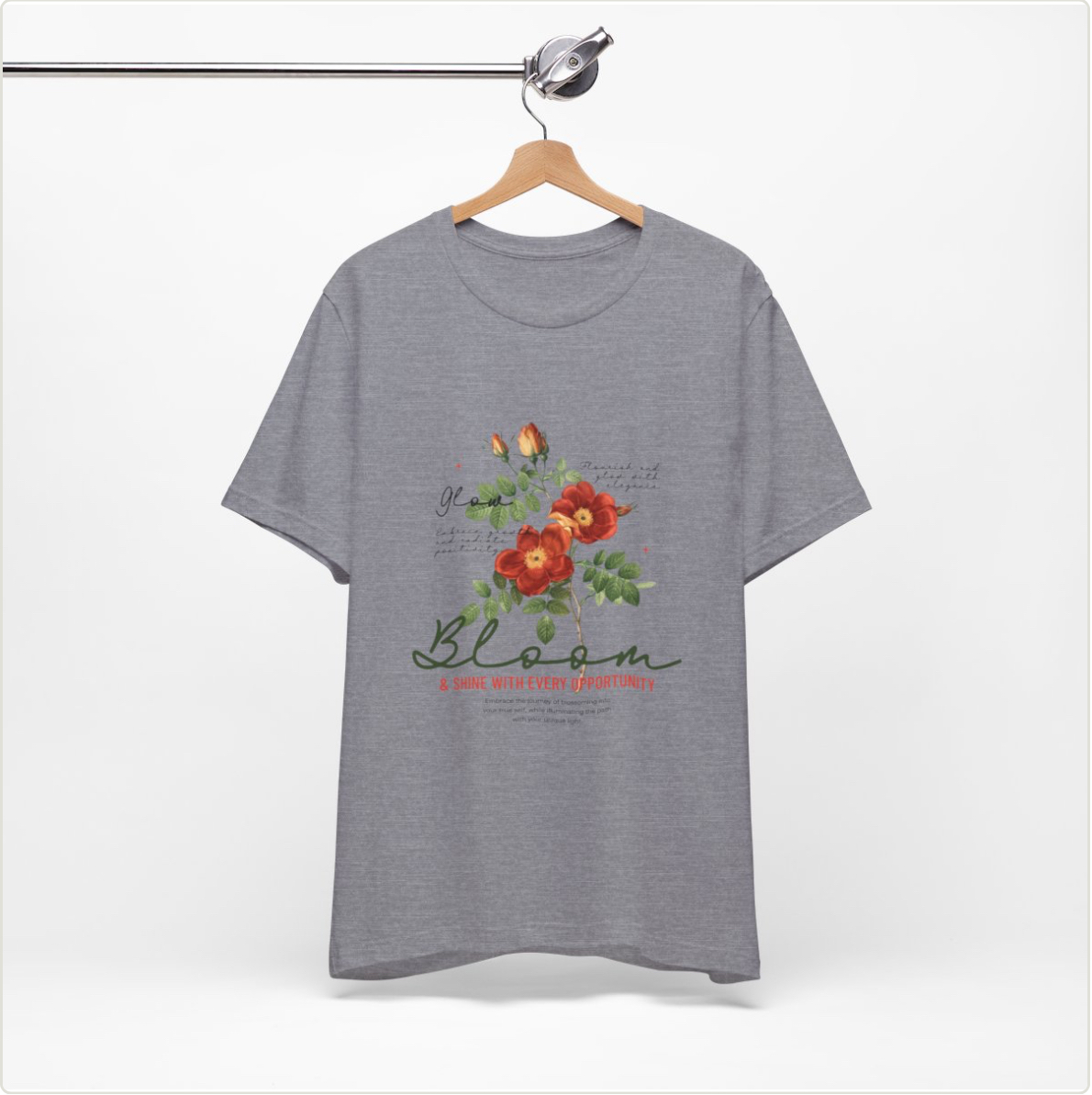 Floral Bloom Tee - Embrace New Opportunities, Comfortable Unisex Cotton Shirt, Spring Fashion, Gift for Nature Lovers, Inspirational [