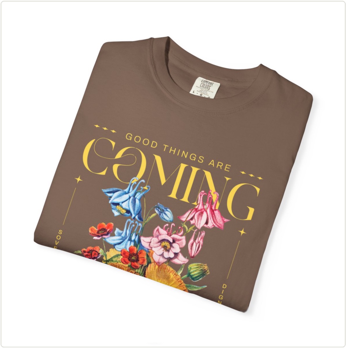 Vibrant Floral T-Shirt, Garden-Themed Tee, Summer Outfit Essential, Gift for Nature Lovers, Eco-Friendly Fashion