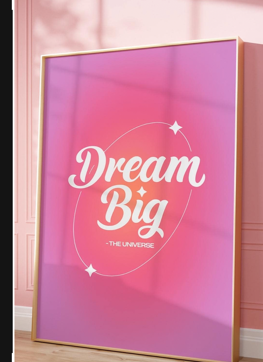 Dream Big Motivational Poster