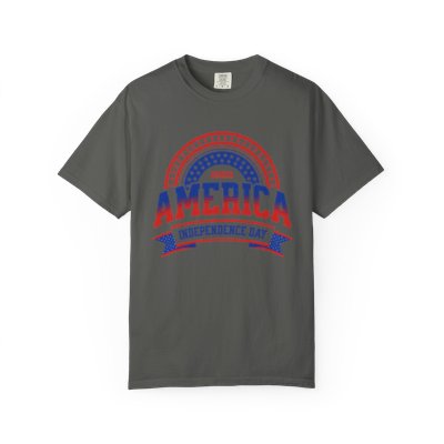 Patriotic Unisex T-shirt for Independence Day Celebrations, Casual Wear, Gift for Veterans, Fourth of July, BBQ