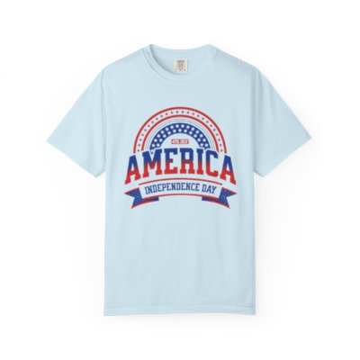 Patriotic Unisex T-shirt for Independence Day Celebrations, Casual Wear, Gift for Veterans, Fourth of July, BBQ