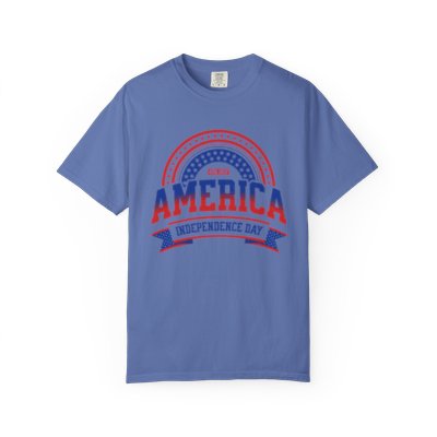 Patriotic Unisex T-shirt for Independence Day Celebrations, Casual Wear, Gift for Veterans, Fourth of July, BBQ