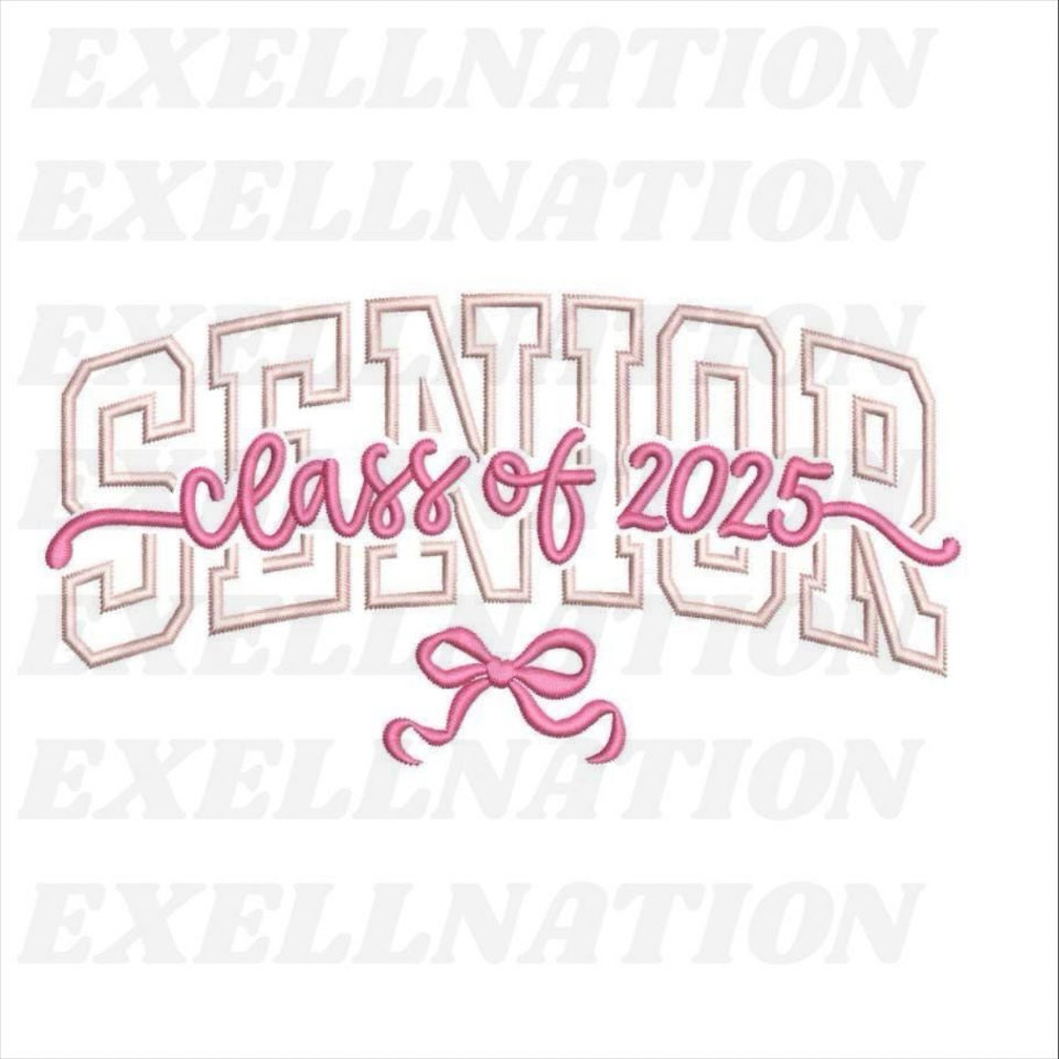 Senior Class of 2025 Embroidery Design