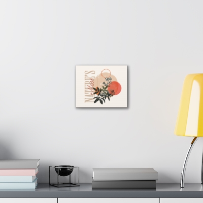 Nature's Muse Canvas Art, Bohemian Home Decor, Floral Wall Art, Gift for Nature Lovers, Botanical Print, Minimalist Interior Accent
