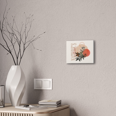 Nature's Muse Canvas Art, Bohemian Home Decor, Floral Wall Art, Gift for Nature Lovers, Botanical Print, Minimalist Interior Accent
