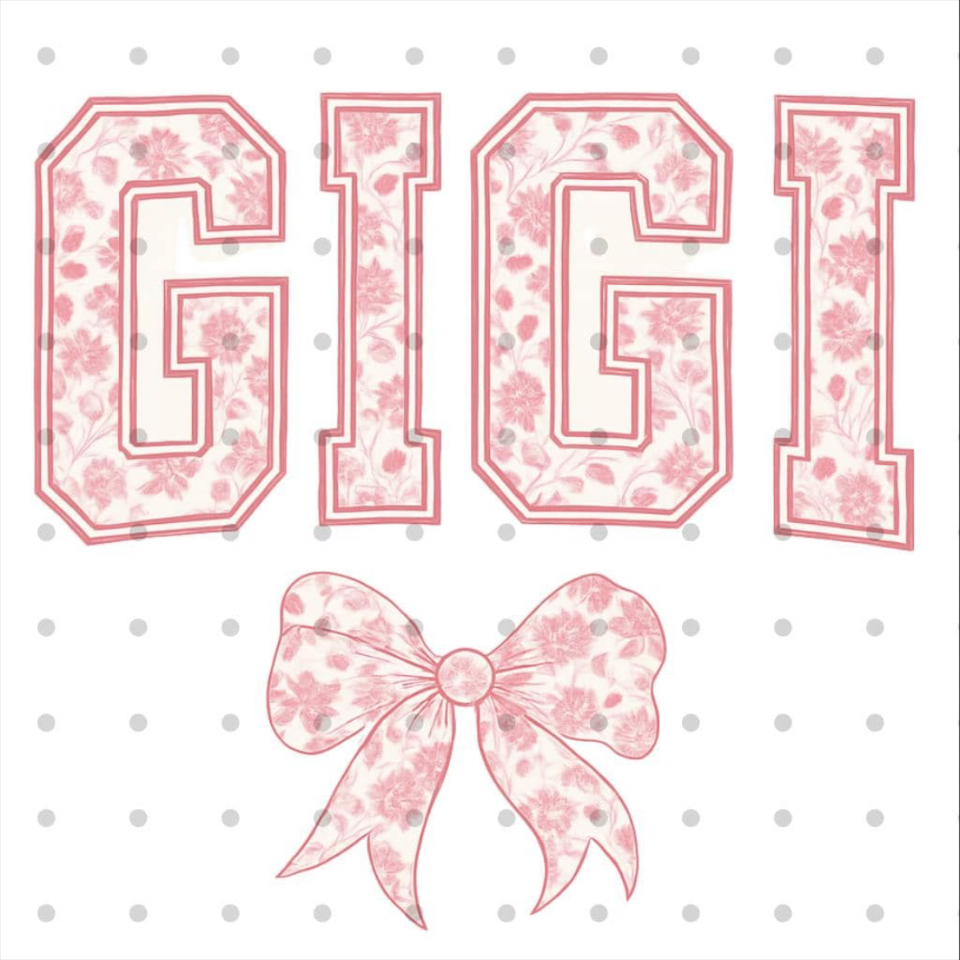 Gigi png , Black Toile Png, Floral Png, Chinoiserie Png, DTG, DTF, Gigi Sublimation Design, Gigi  Shirt Png,