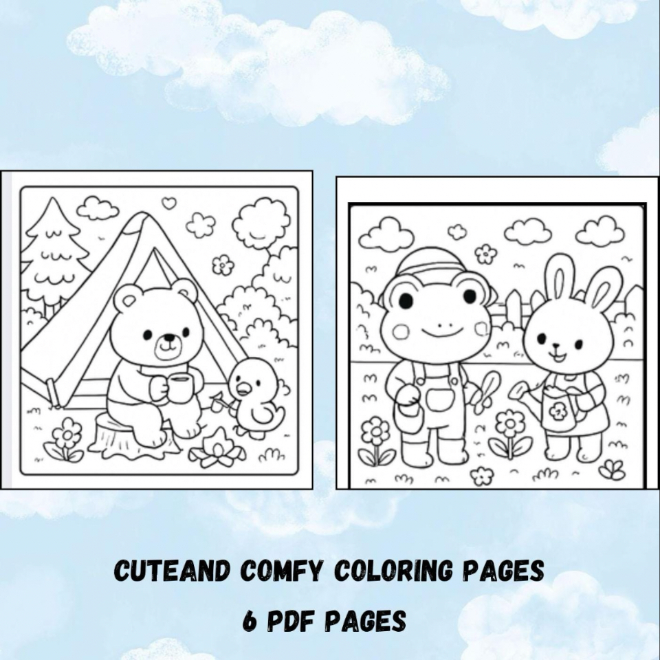 Cozy Critters Coloring Book