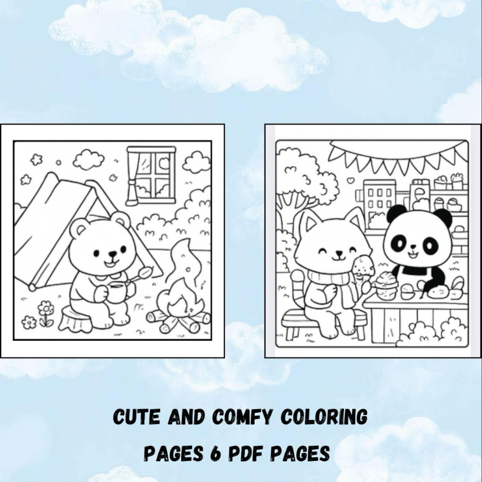 Cozy Critters Coloring Book