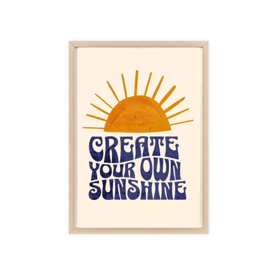 Create Your Own Sunshine Poster, Wall Art Printable