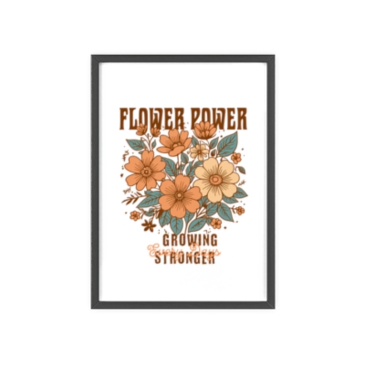Flower Power Framed Art Print