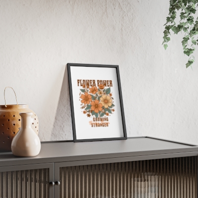 Flower Power Framed Art Print