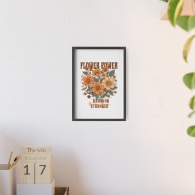 Flower Power Framed Art Print