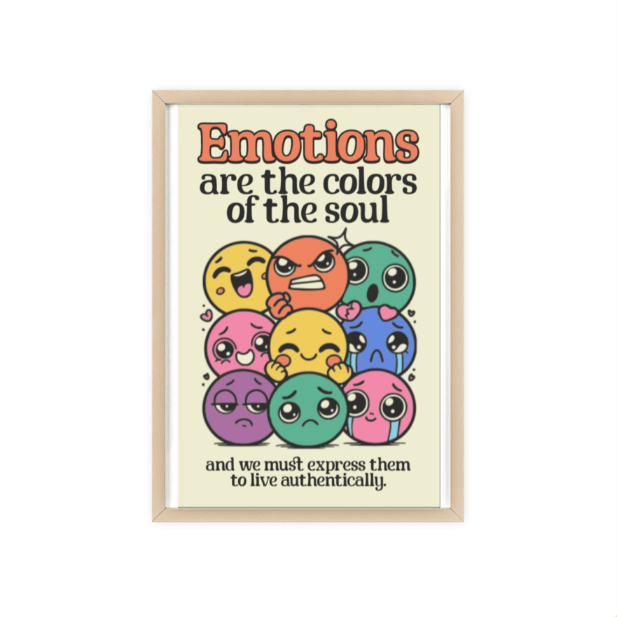 Emotions Art Print Poster, Wall Art