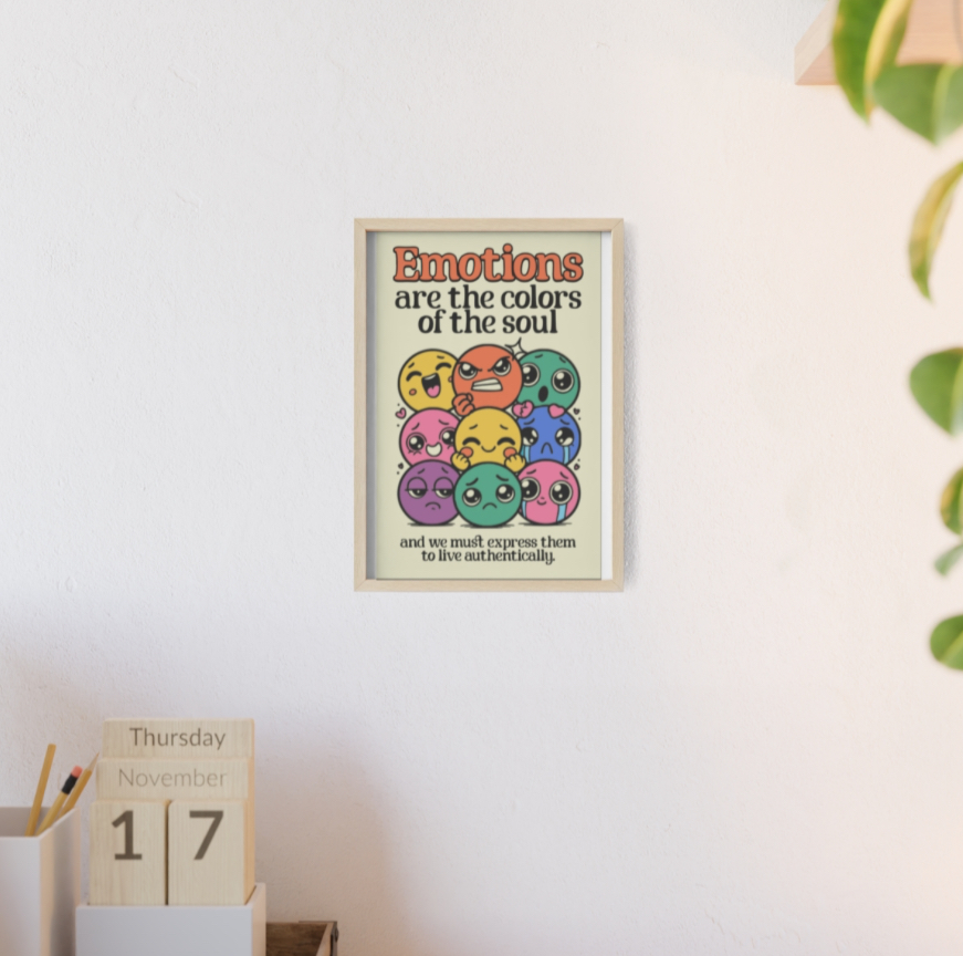 Emotions Art Print Poster, Wall Art
