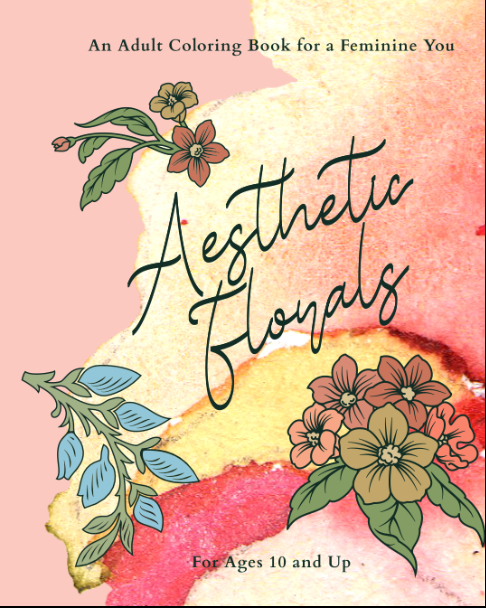 Aesthetic Florals coloring book