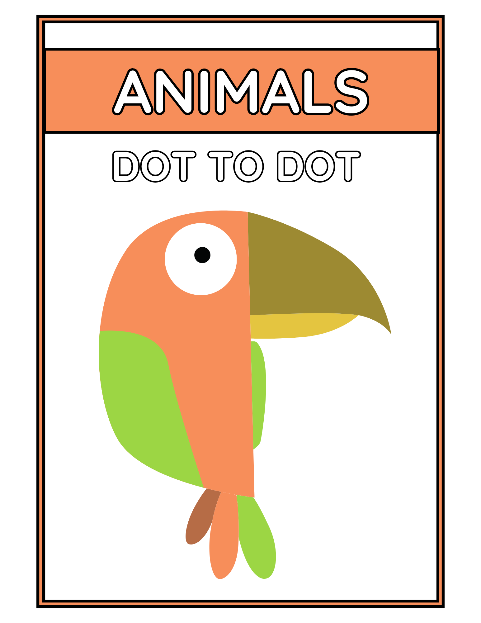 Animals Dot to Dot Book