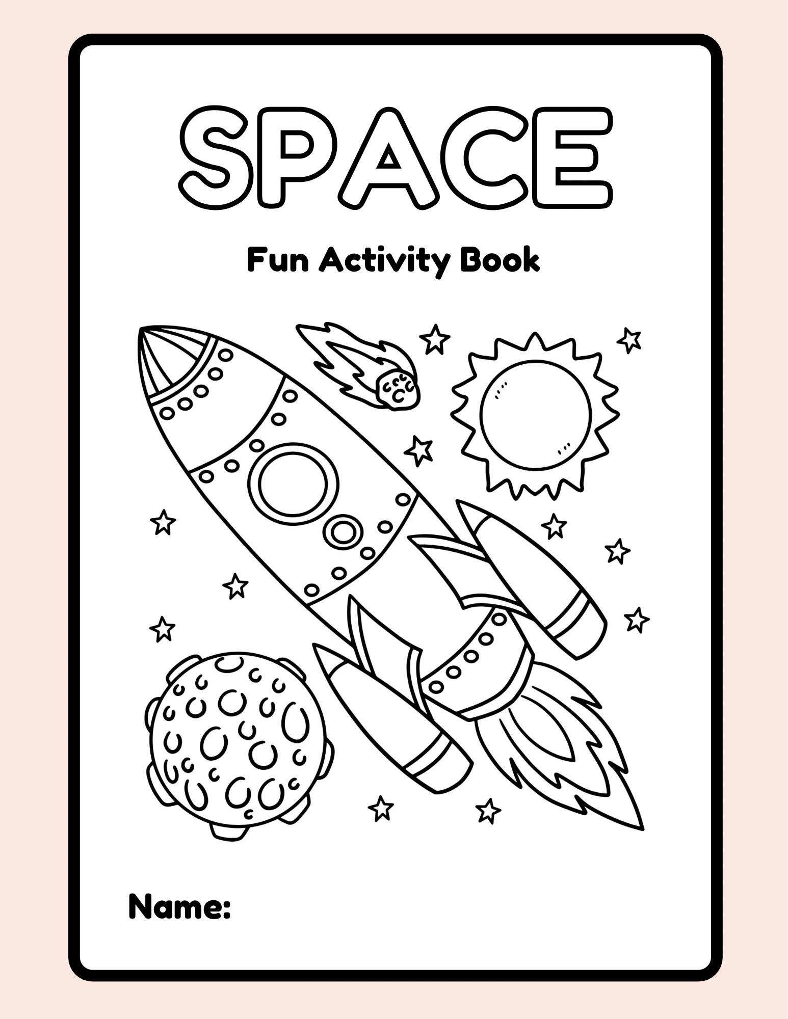 Space Fun Activity Book