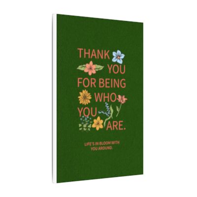 Floral Inspirational Quote Notebook