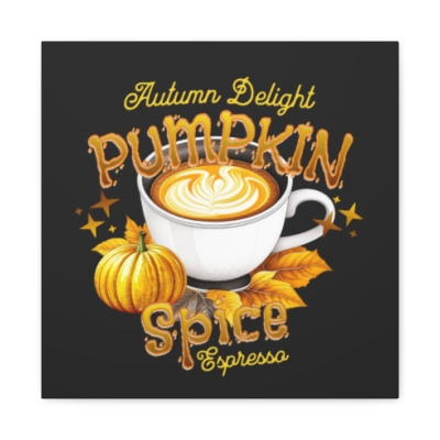 Pumpkin Spice Espresso Canvas Print