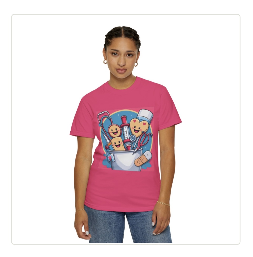heart and syringe nursing shirt