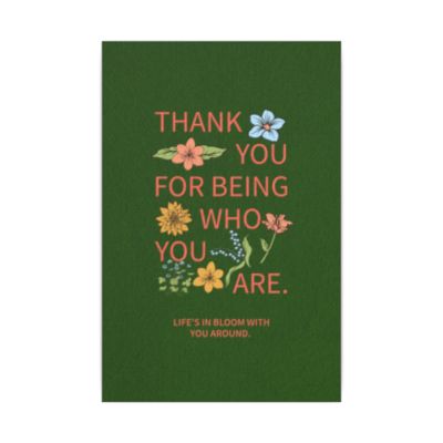 Floral Inspirational Quote Notebook