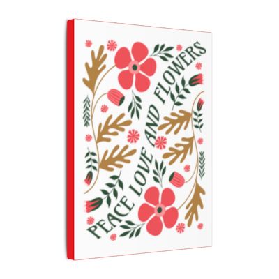 Peace Love and Flowers Art Print
