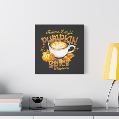 Pumpkin Spice Espresso Canvas Print