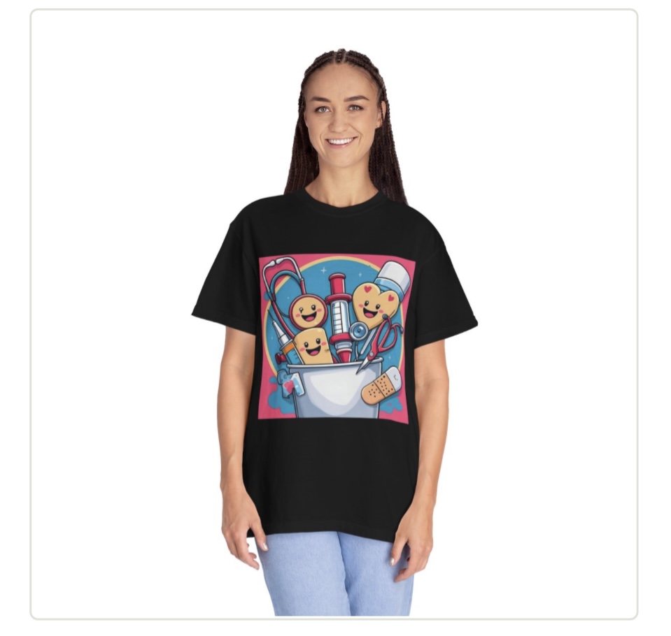 heart and syringe nursing shirt