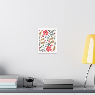 Peace Love and Flowers Art Print