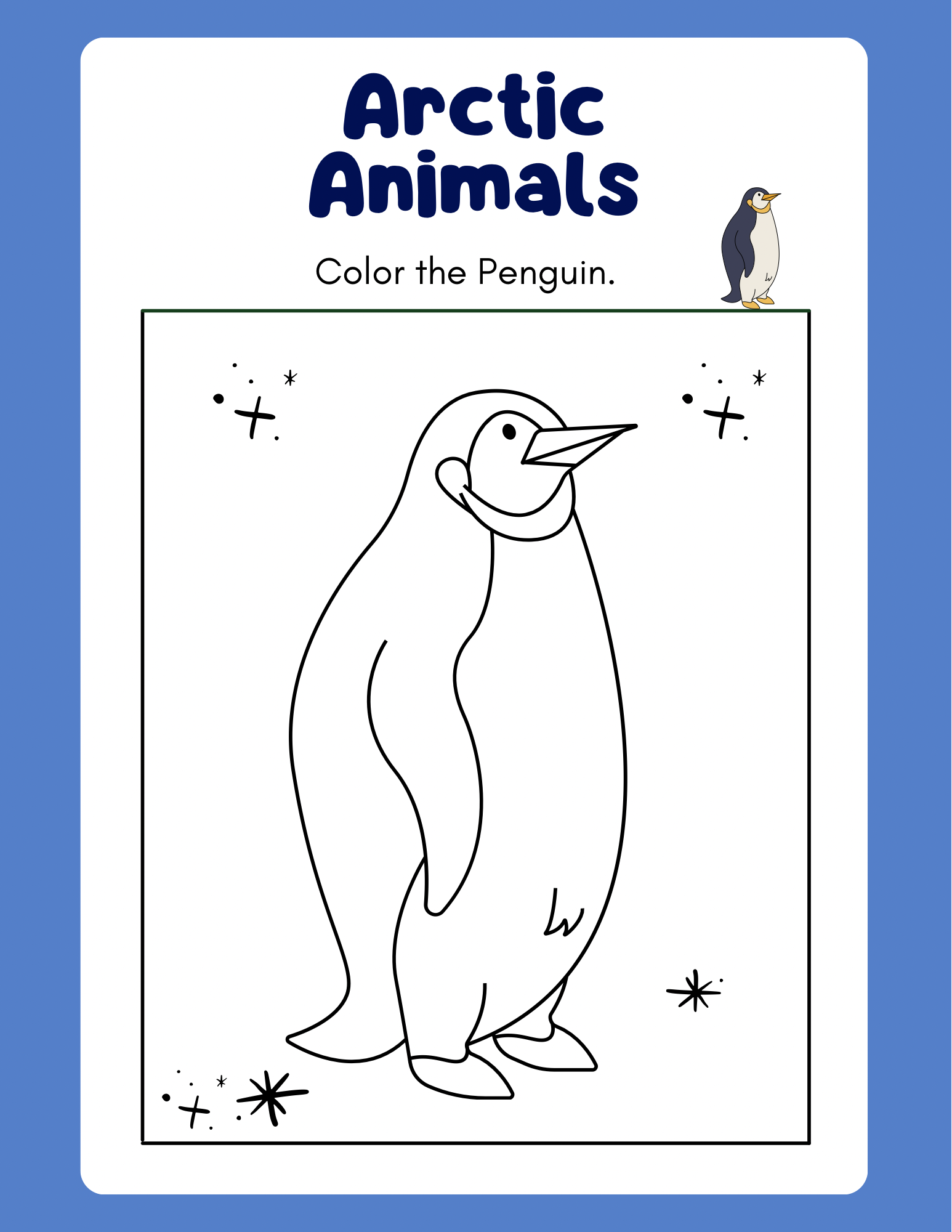 Arctic Animals Coloring Book