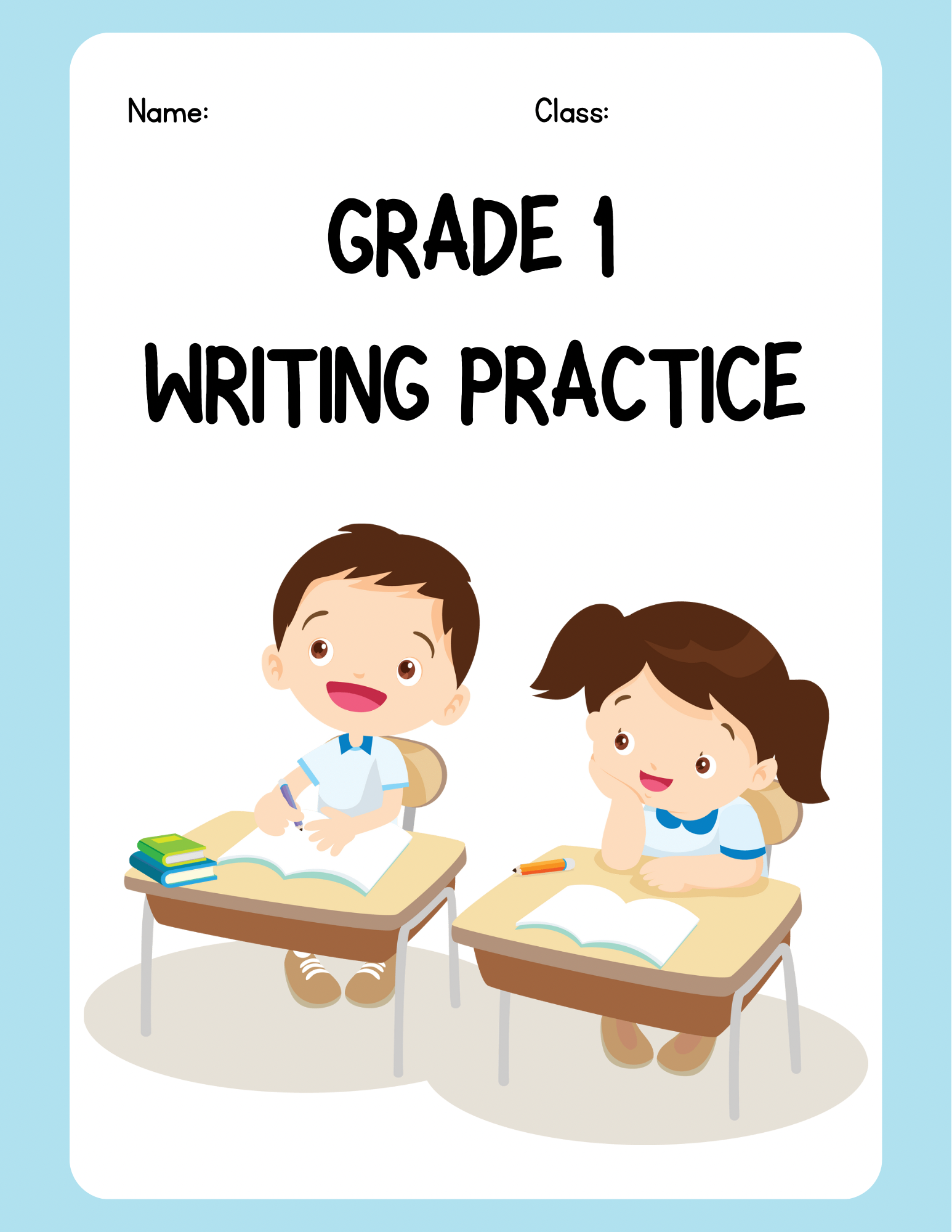 Grade 1 Writing Practice, 8 pages