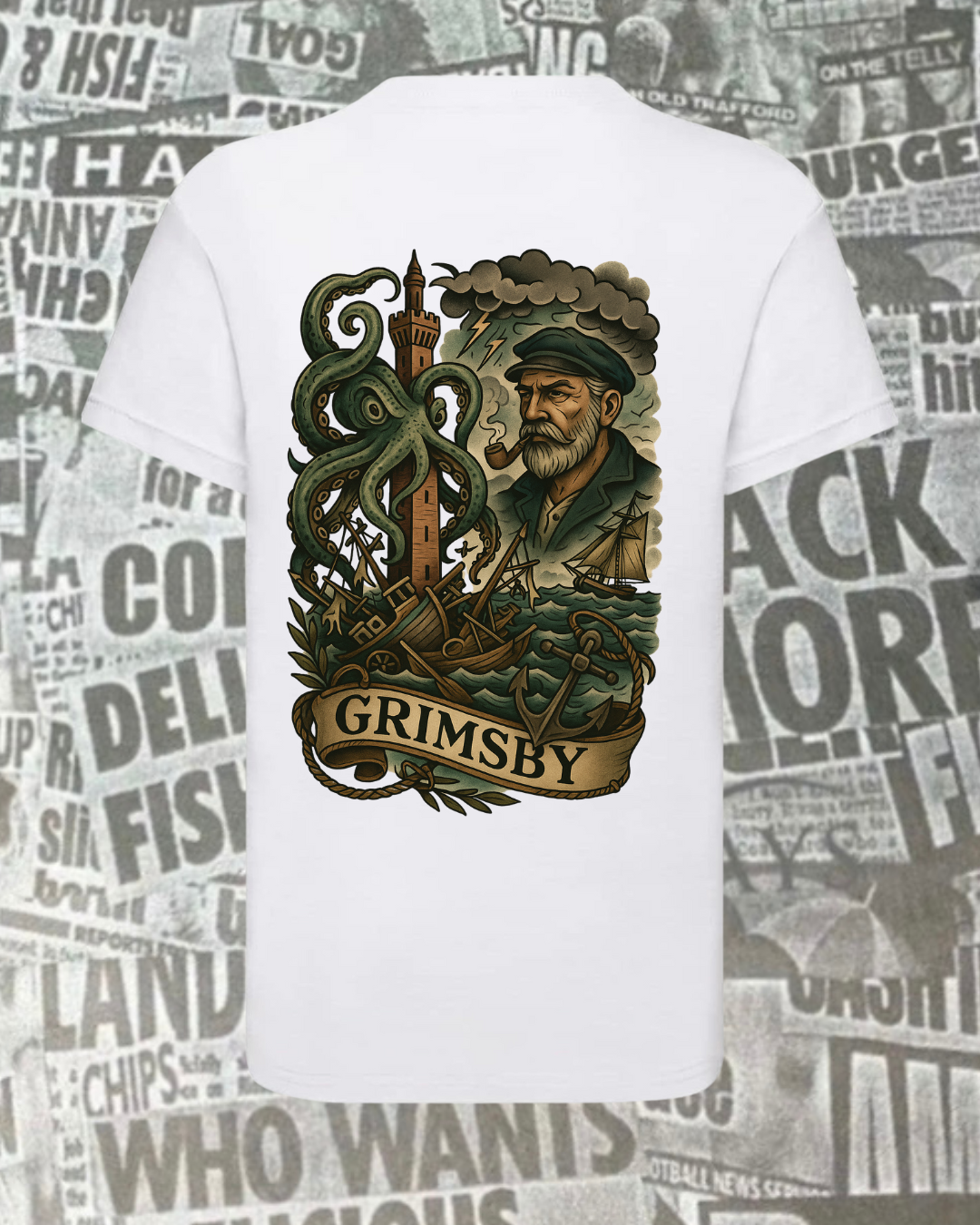 Dockside Apparel GY Docks White T-Shirt Premium