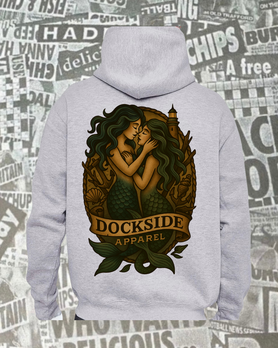 Mermaids - Love With Pride Hoodie Grey
