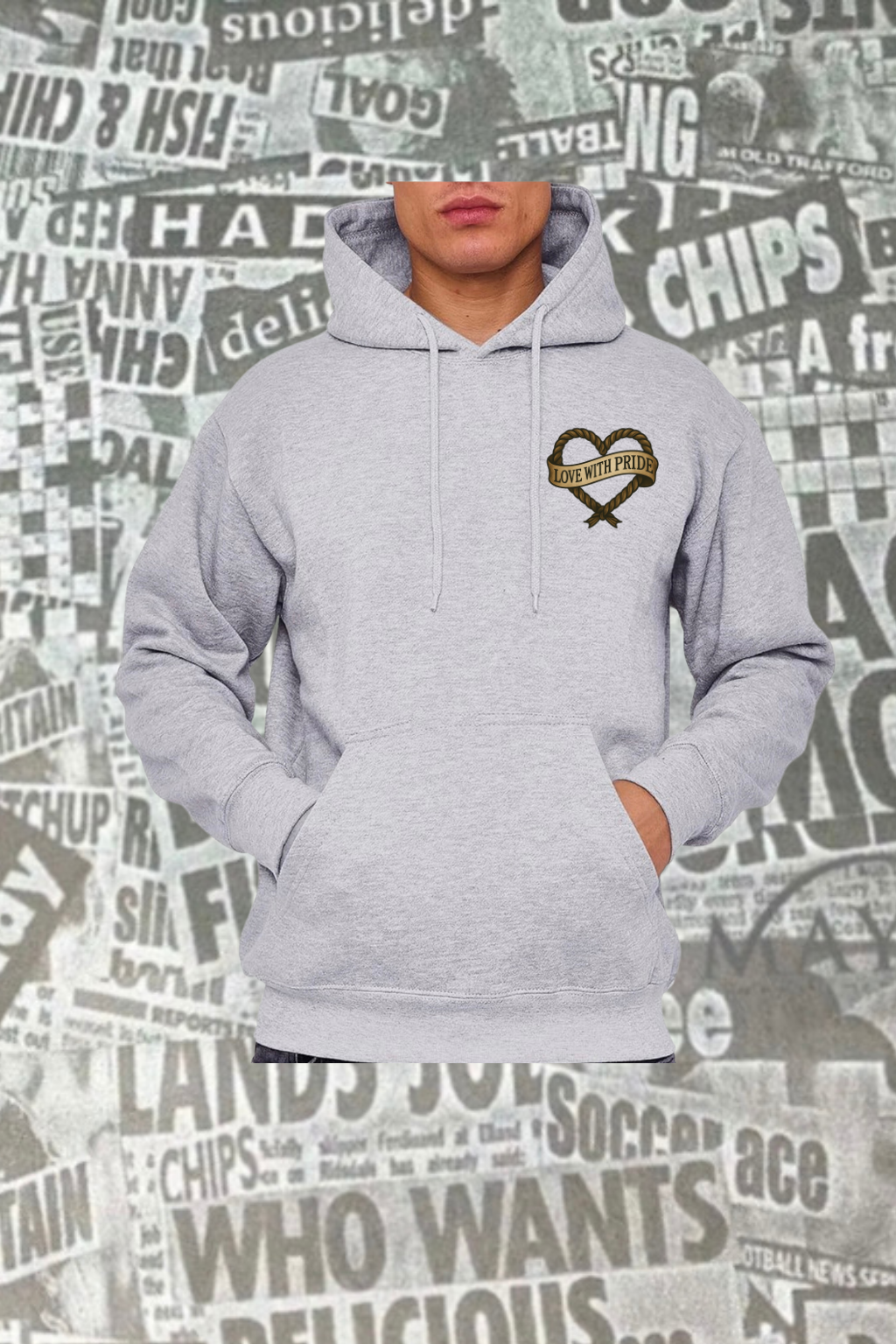 Mermaids - Love With Pride Hoodie Grey