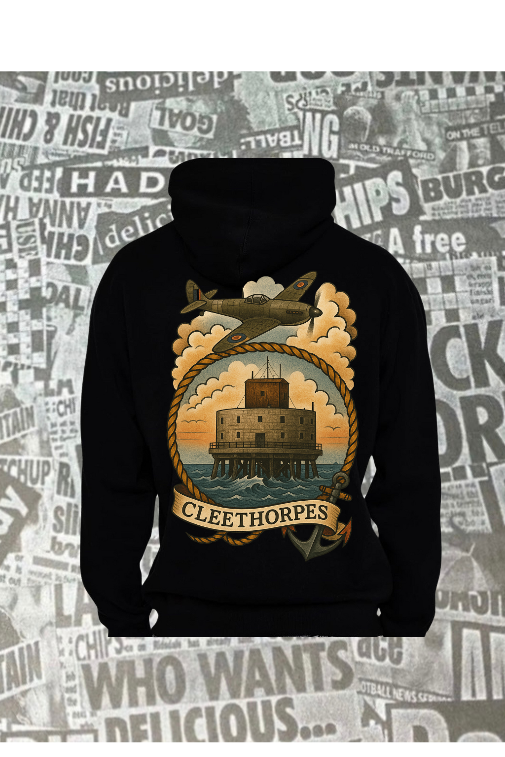 Spitfire Over Cleethorpes Black