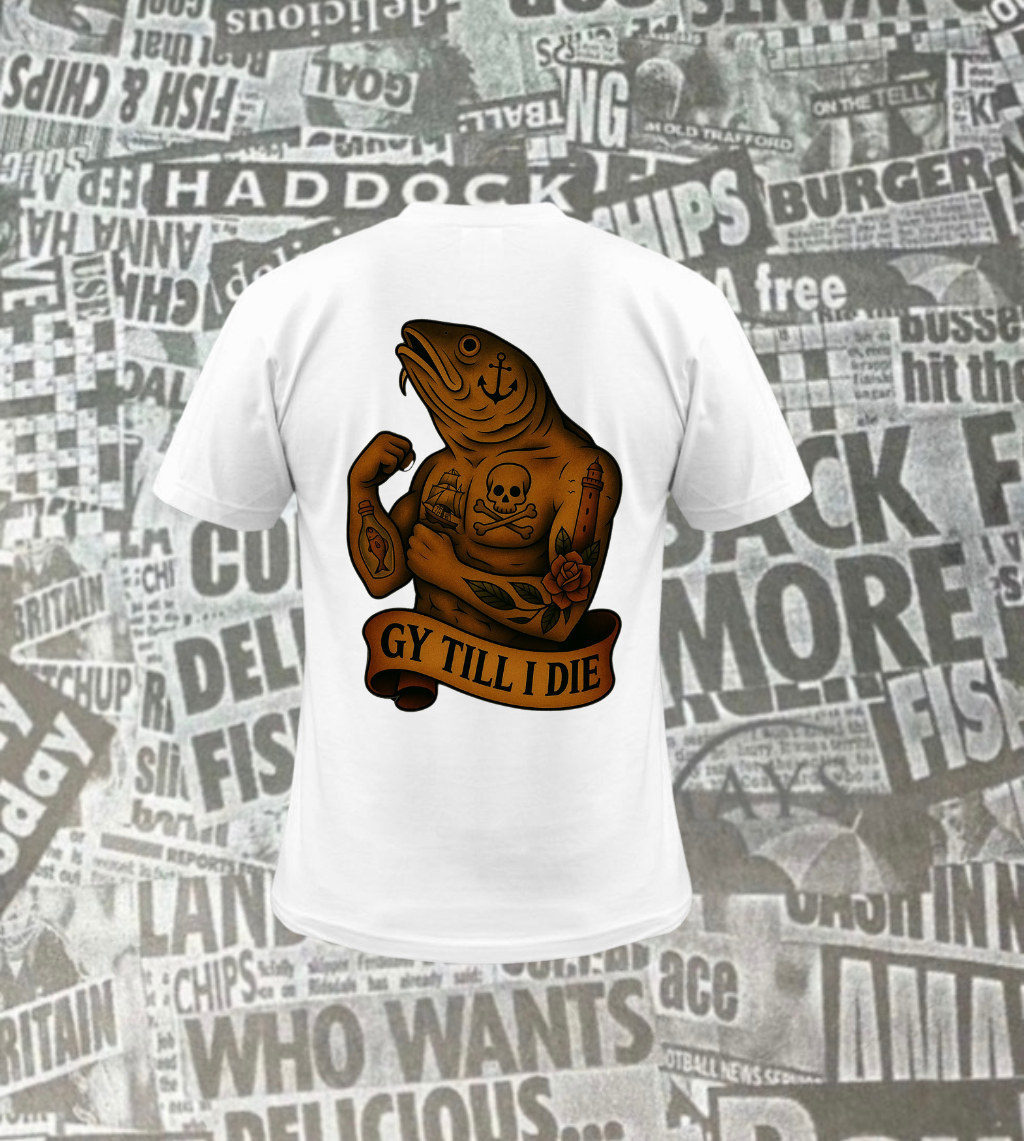 Tattooed Fish Graphic T-Shirt