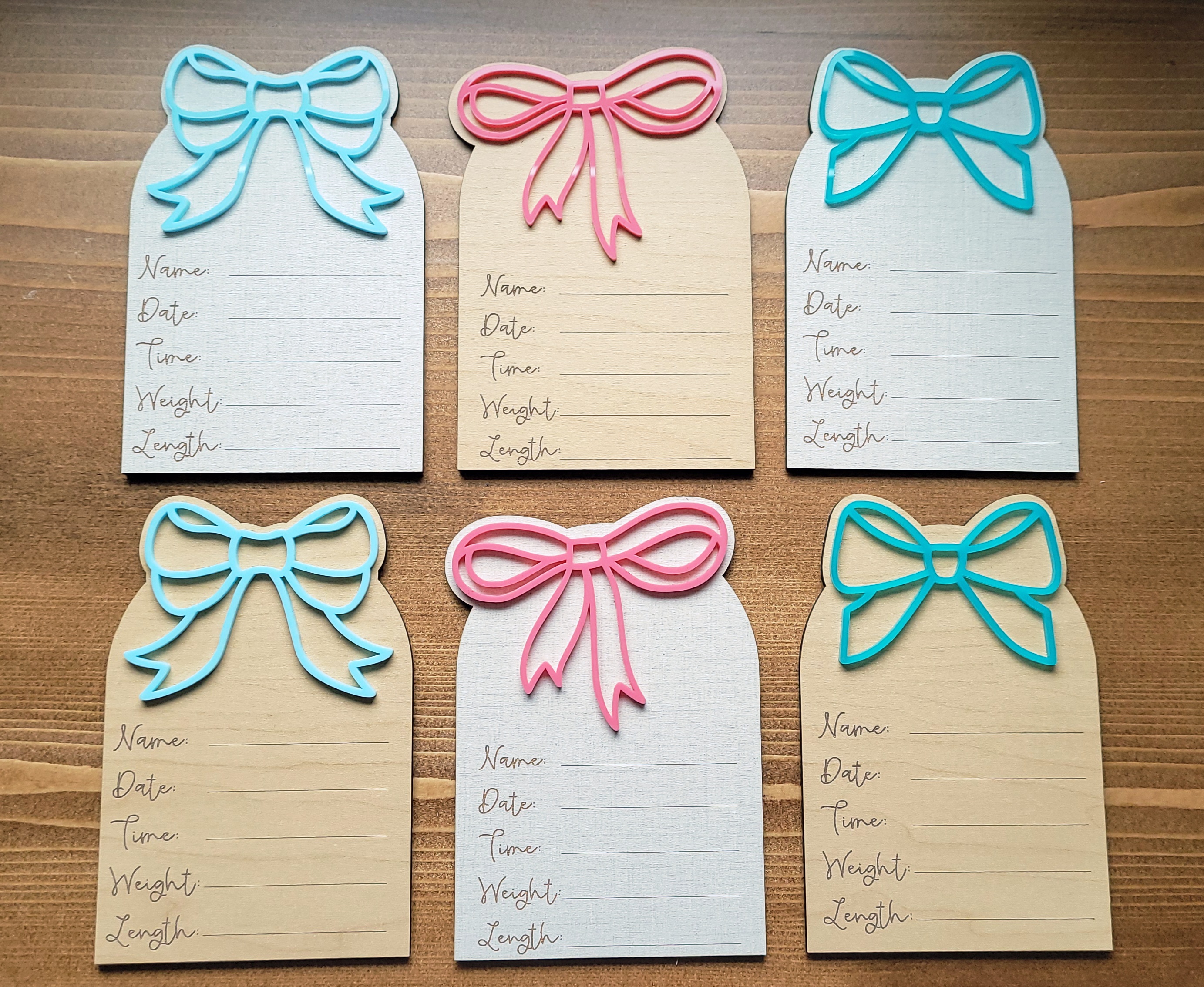 Decorative Baby Record Tags