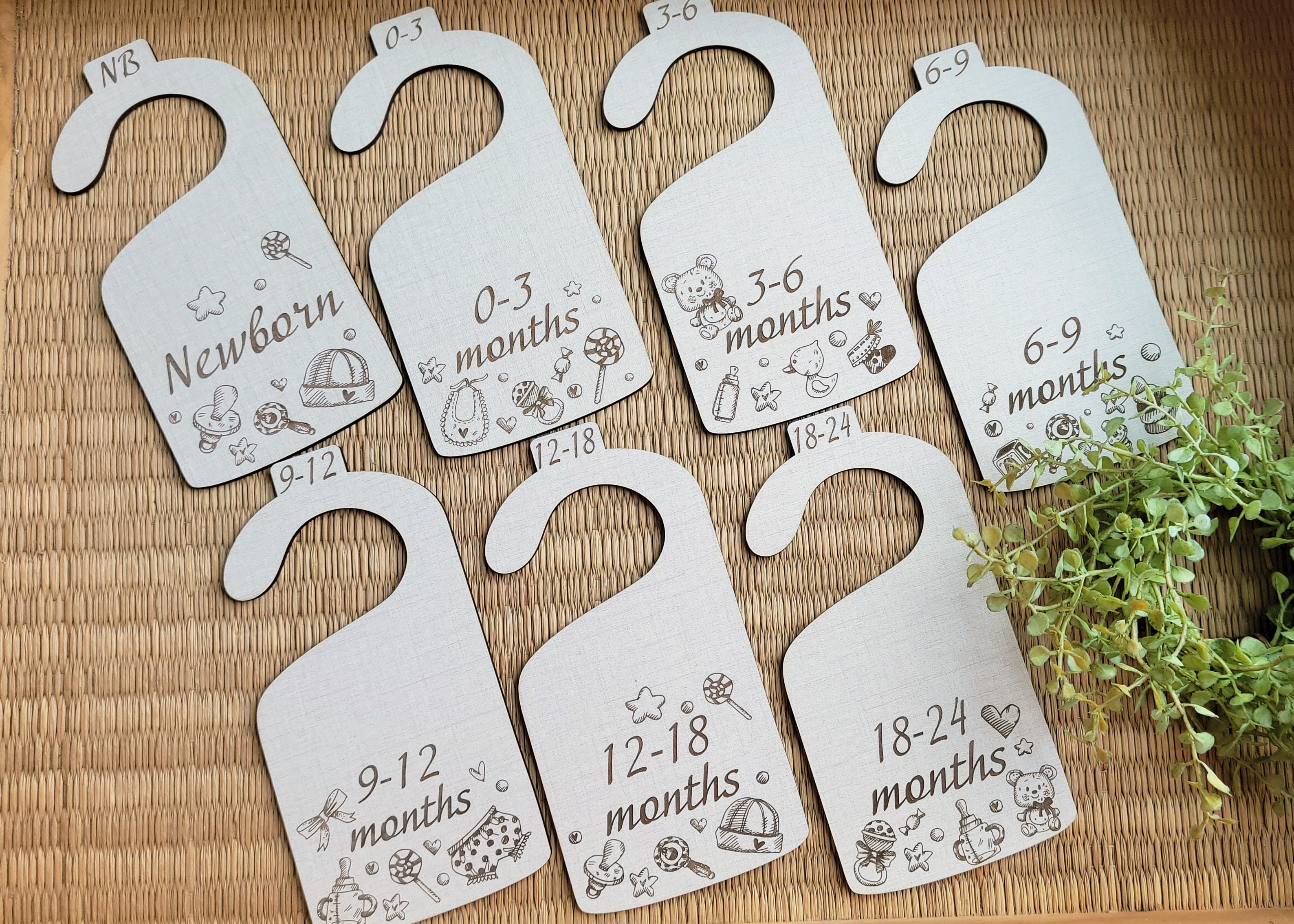 Wooden Baby Closet Dividers - Baby Themed items