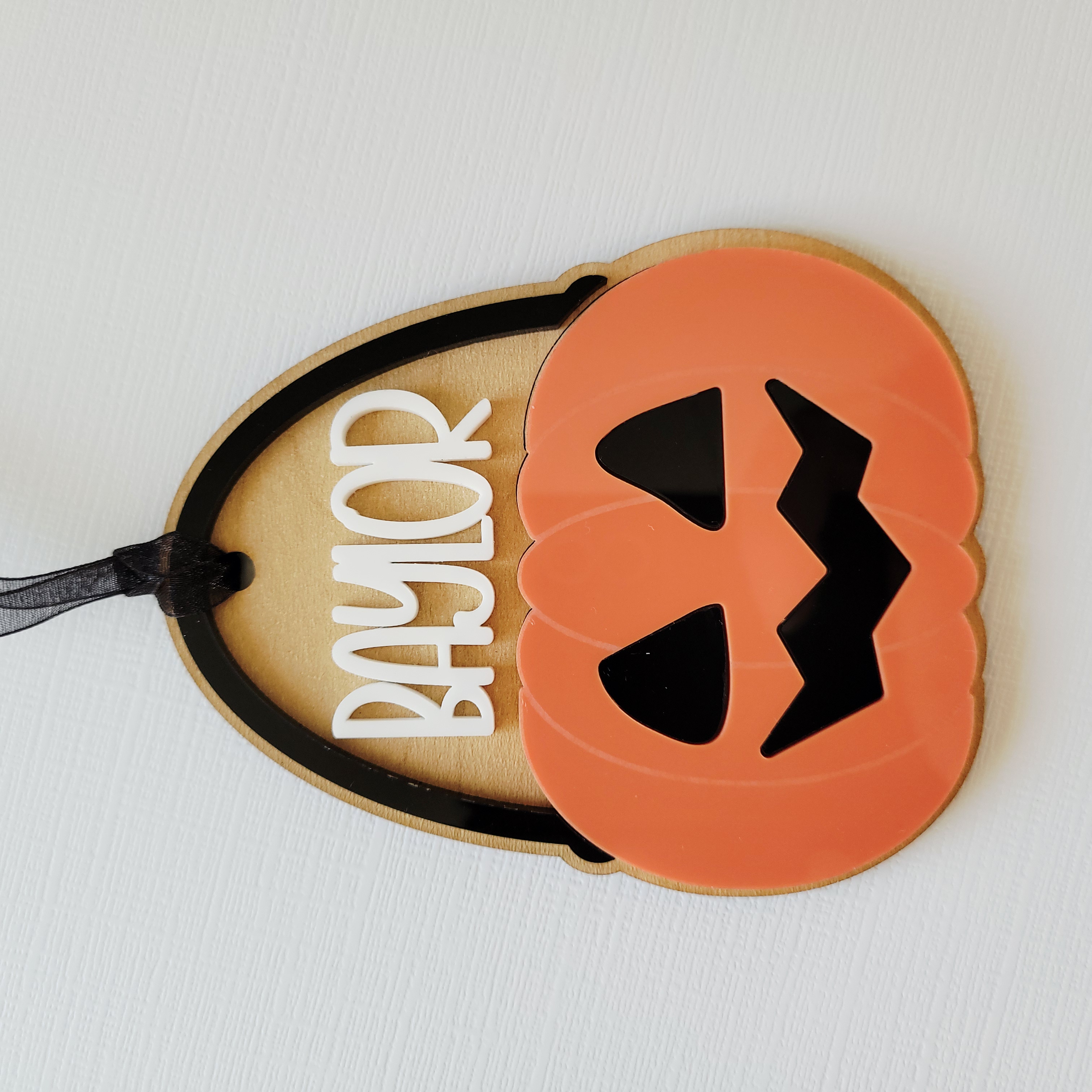 Personalized Pumpkin Name Tag