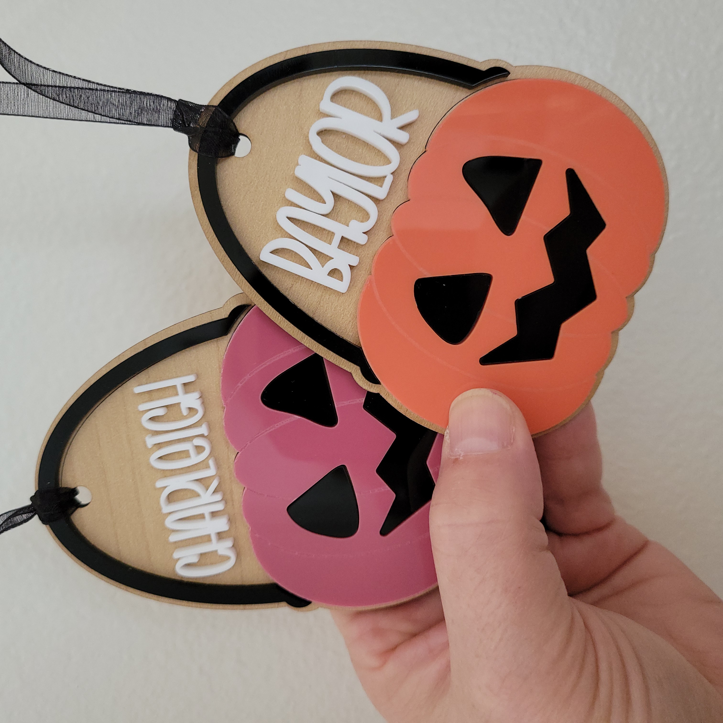 Personalized Pumpkin Name Tag