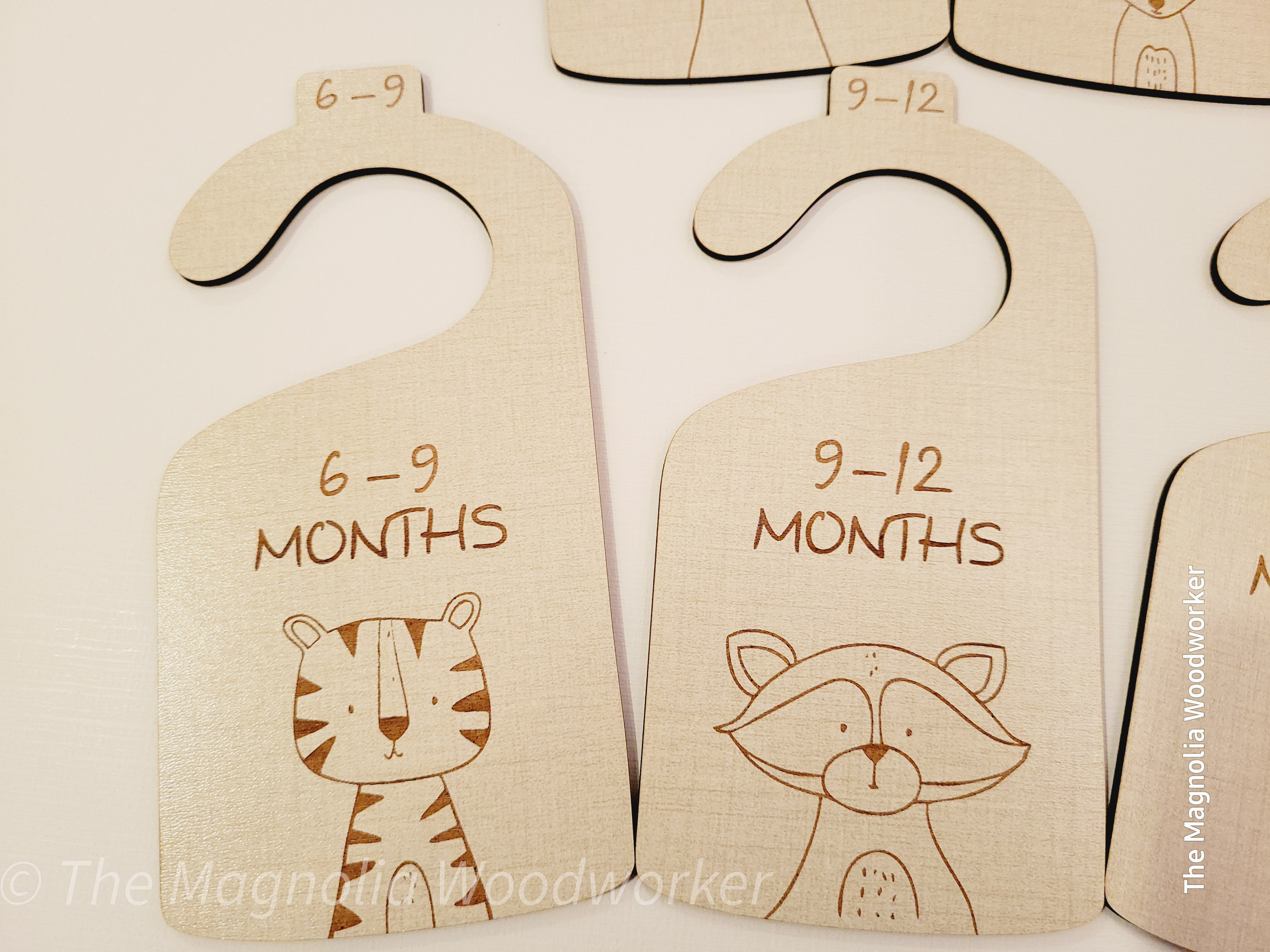 Wooden Baby Closet Dividers - Baby Animals
