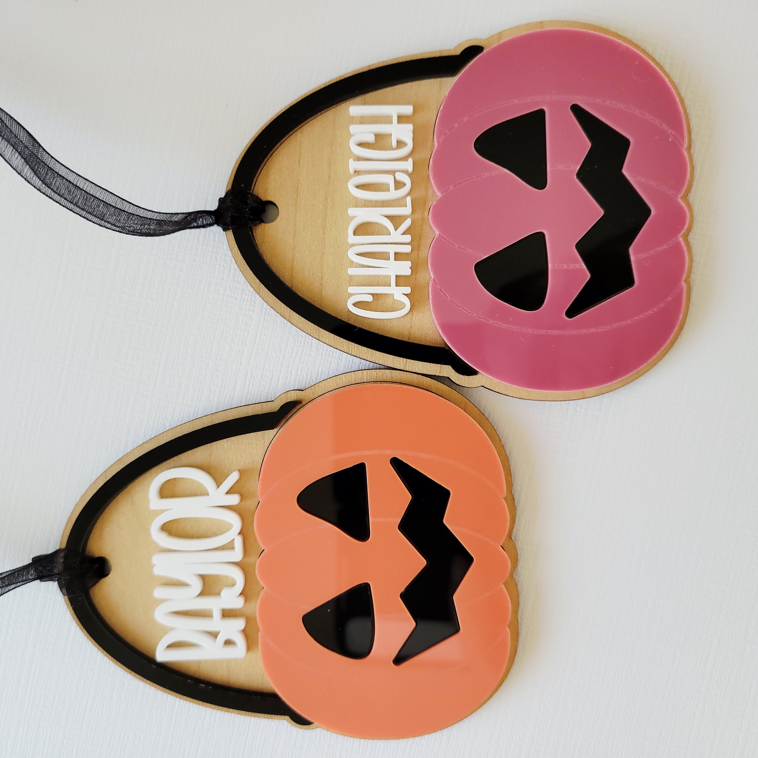 Personalized Pumpkin Name Tag