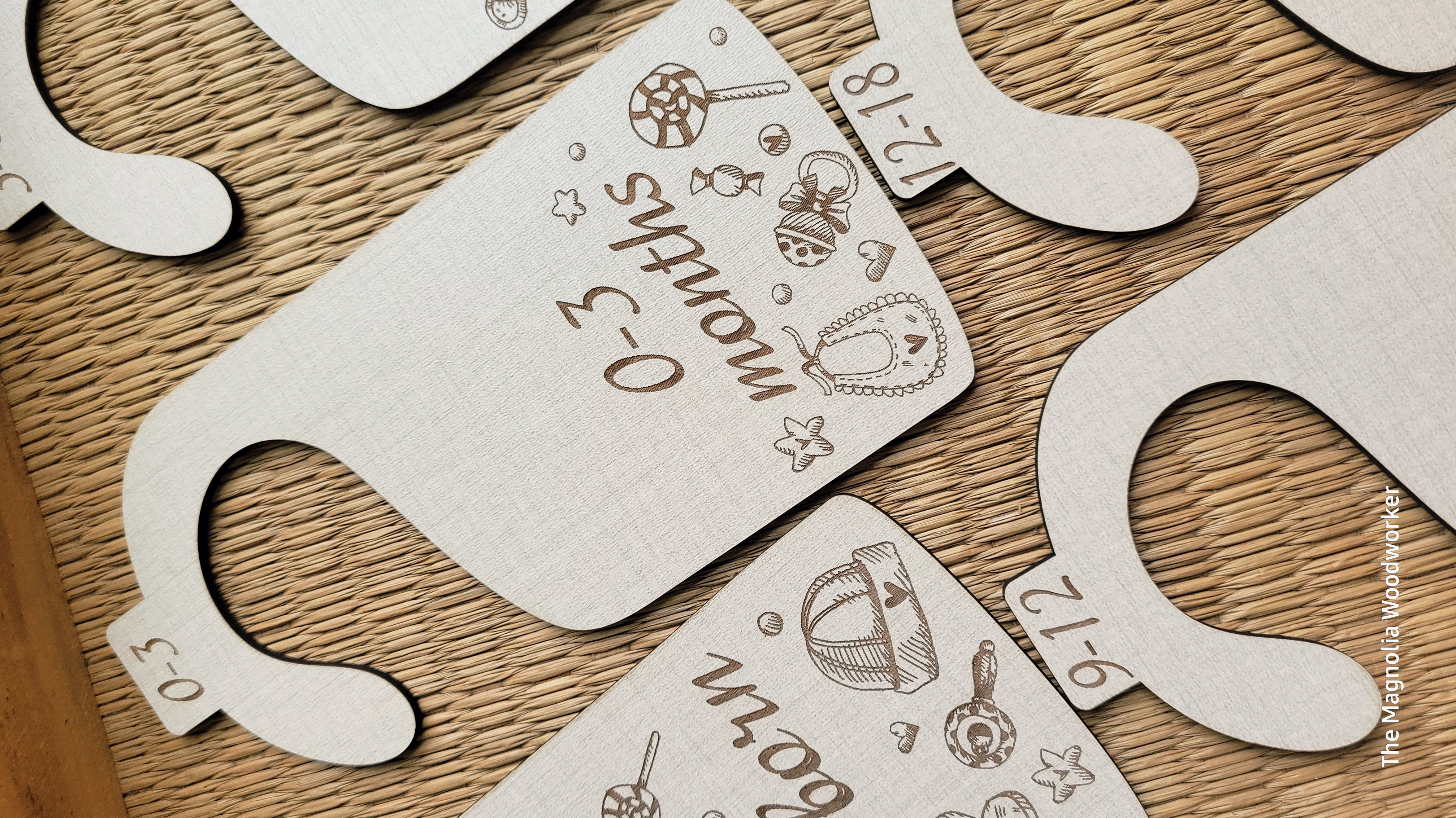 Wooden Baby Closet Dividers - Baby Themed items