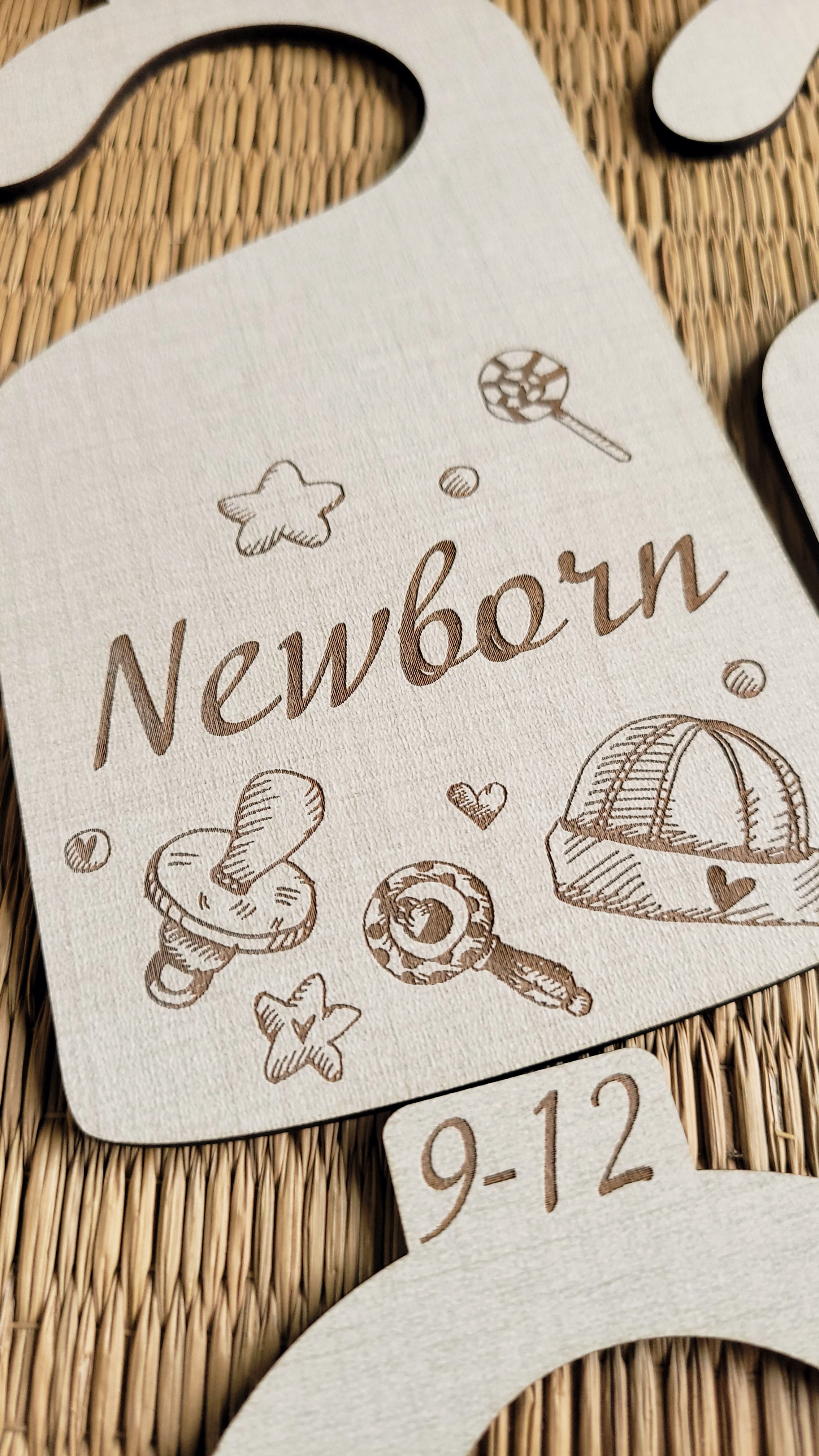 Wooden Baby Closet Dividers - Baby Themed items